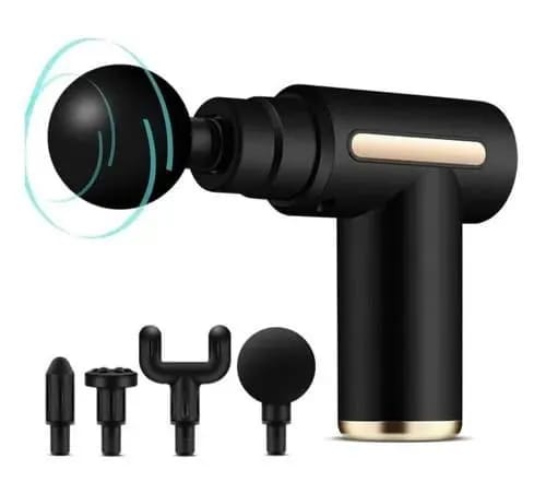 Portable Muscle Massage Gun with 4 Interchangeable Heads